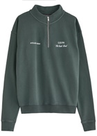 Club 1984 Signature Half-zip Cotton Sweatshirt Grey