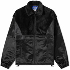 Junya Watanabe MAN Men's Sherpa Fleece Track Jacket in Black
