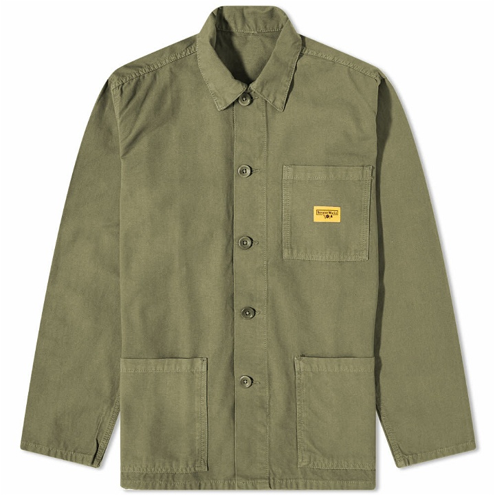 Photo: Service Works Men's Canvas Coverall Jacket in Olive