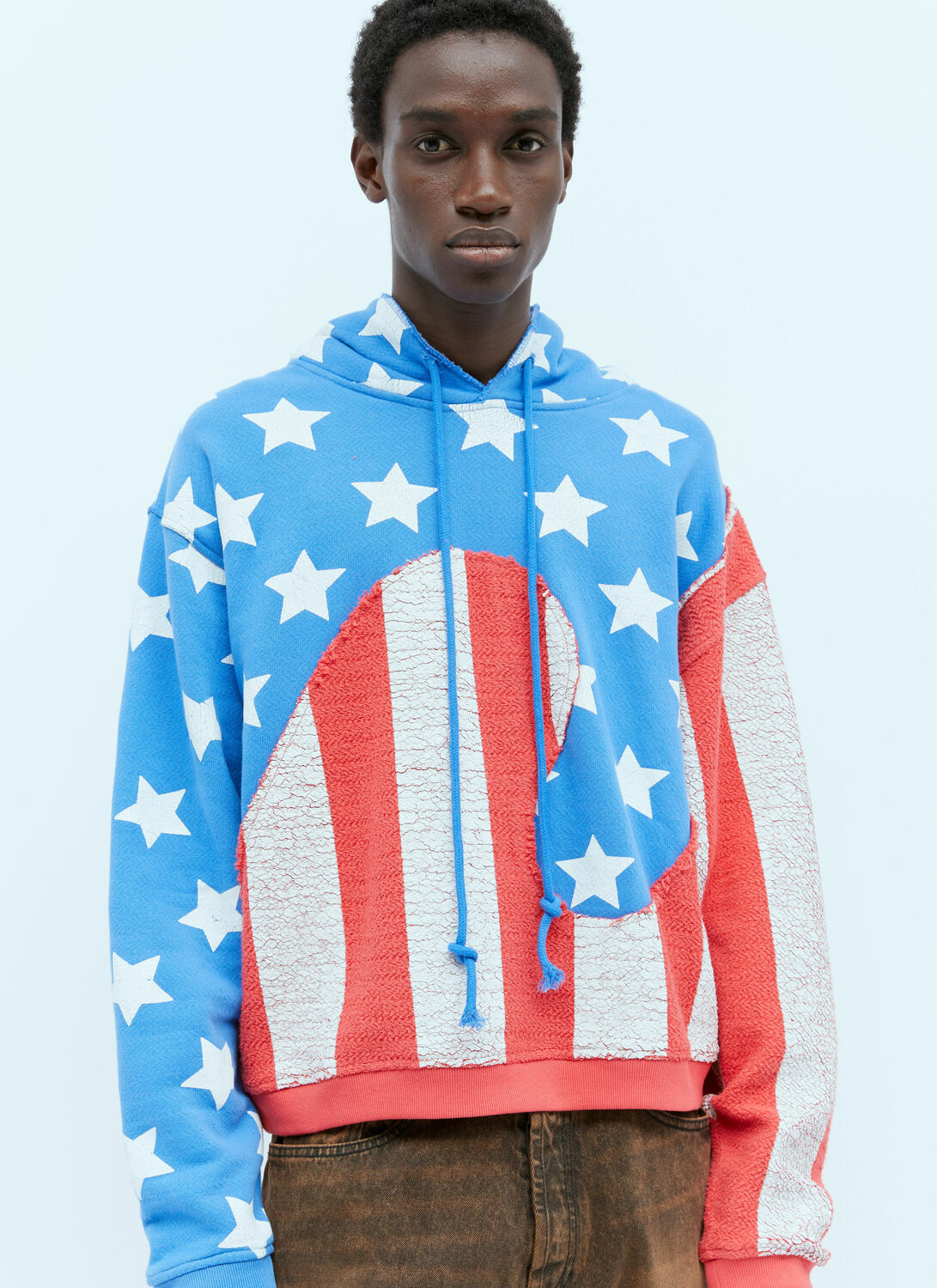ERL Stars And Stripe Swirls Hooded Sweatshirt