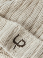 Loro Piana - Logo-Embroidered Ribbed Cashmere Beanie
