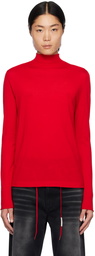 Marni Red Embroidered Turtleneck