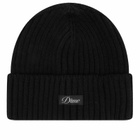 Dime Men's Cursive Logo Fold Beanie in Black 