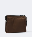 Prada Re-Nylon leather-trimmed pouch