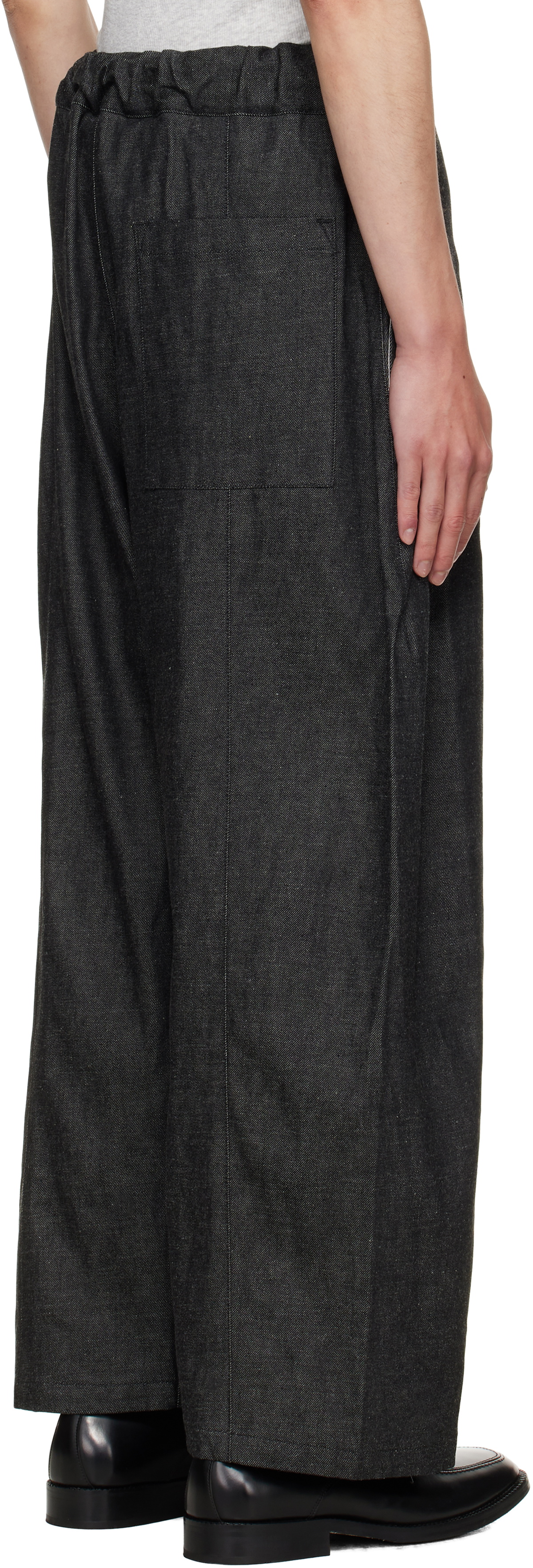 SAGE NATION Black Box Pleat Jeans
