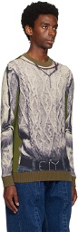 Y/Project Khaki Jean Paul Gaultier Edition Long Sleeve T-Shirt