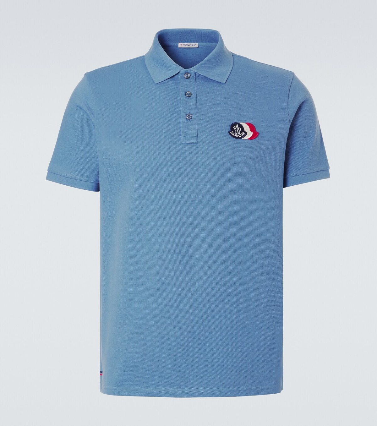 Moncler Logo cotton piqué polo shirt