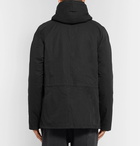 Yves Salomon - Canvas Hooded Down Parka with Detachable Shearling Lining - Men - Black