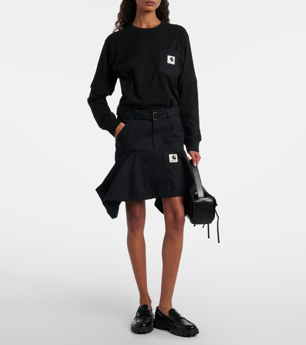 Sacai x Carhartt cotton jersey sweatshirt