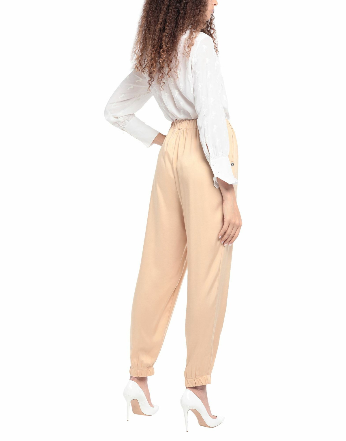 Manila Grace Womens Pants in Beige