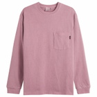 Gramicci Women's Long Sleeve Pigment Dyed T-Shirt in Red Pigment