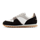 Spalwart Black and White Marathon Trail Low Sneakers