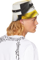 Alexander McQueen White Silhouette Bucket Hat