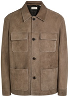 Frame Chore Suede Overshirt Taupe