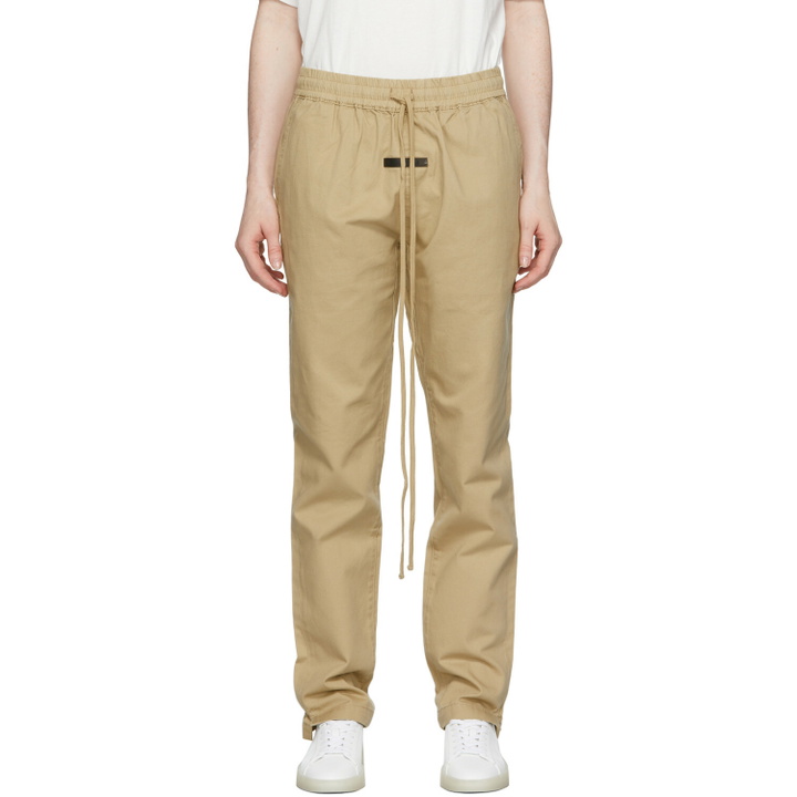Photo: Fear of God ESSENTIALS Khaki Twill Trousers
