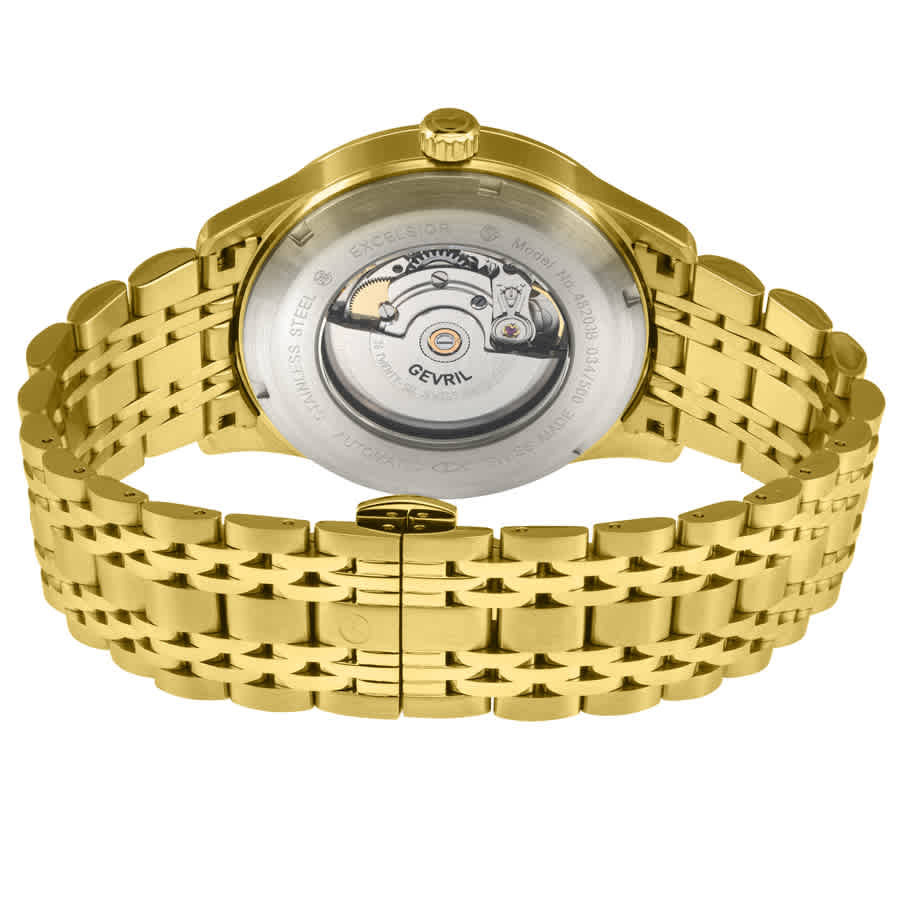 Gevril Excelsior Automatic Silver Dial Mens Watch 48203B