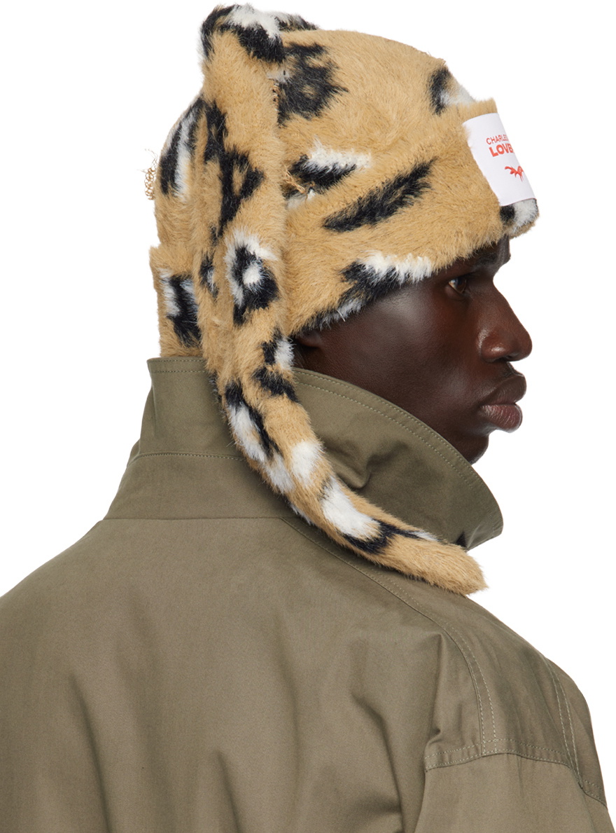 Charles Jeffrey Loverboy 帽子 Fluffy Chunky Rabbit Beanie Charles Jeffrey LOVERBOY Brown Fluffy Chunky Rabbit Beanie