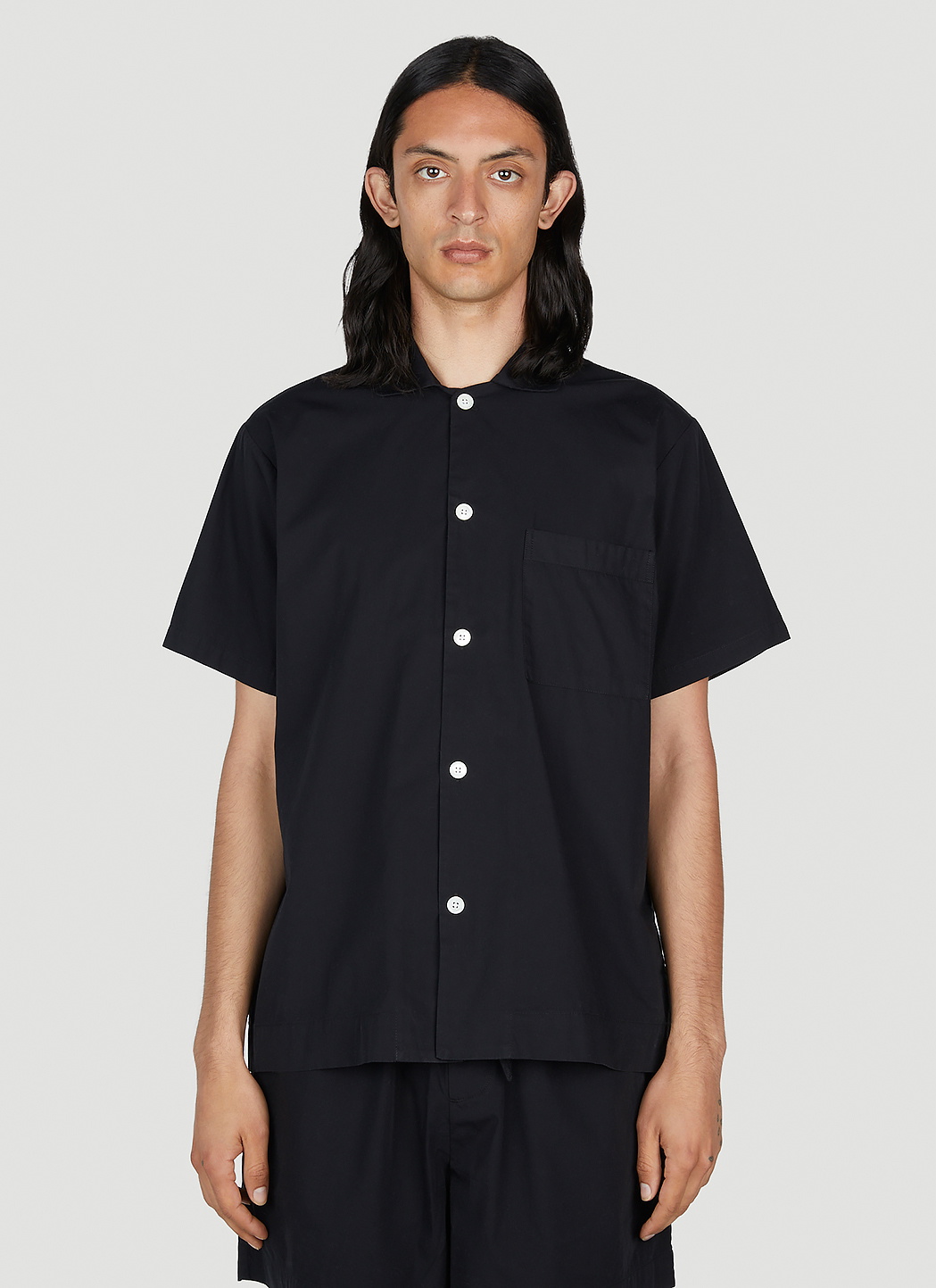 Tekla Classic Short Sleeve Pyjama Shirt