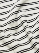 UNIVERSAL WORKS - Striped Organic Cotton-Terry T-Shirt - Neutrals - S