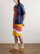 Marni - Straight-Leg Crochet-Knit Striped Cotton Shorts - Multi
