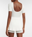 Live The Process - Zena ribbed-knit tennis minidress