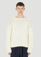 Open Knit Sweater in Cream