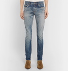 Saint Laurent - Skinny-Fit 15cm Hem Denim Jeans - Men - Indigo