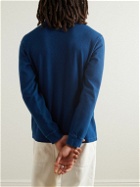 Blue Blue Japan - Indigo-Dyed Ribbed Stretch-Cotton Jersey T-Shirt - Blue