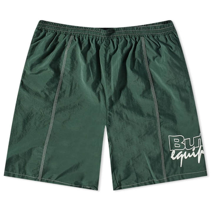 Photo: Butter Goods Men's Side Panel Short in Dark Green