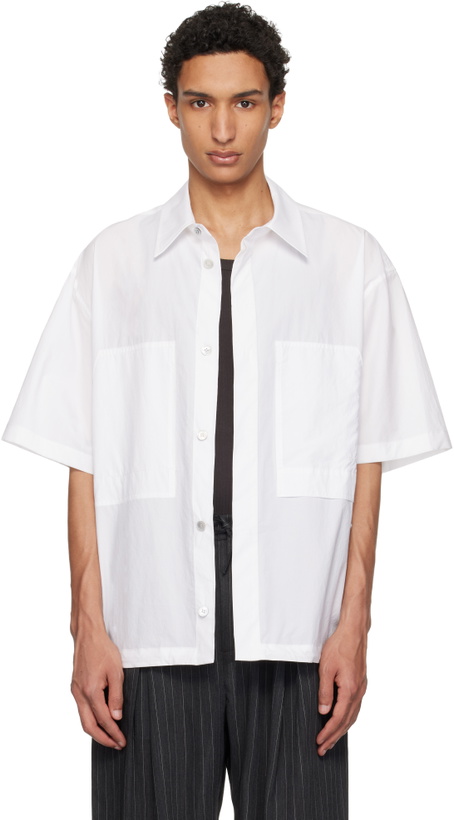 Photo: WOOYOUNGMI White Short Sleeve Cotton Shirt