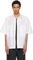 WOOYOUNGMI White Short Sleeve Cotton Shirt