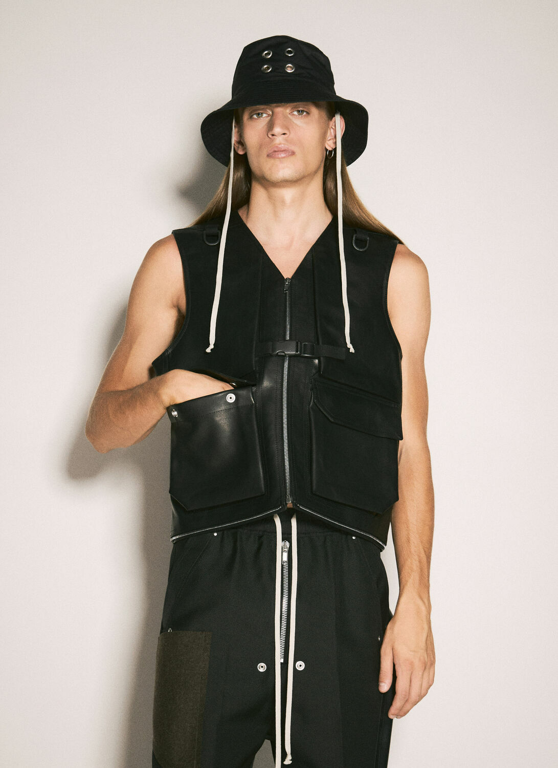 Rick Owens DRKSHDW Eyelets Bucket Hat