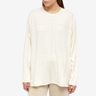 Stylerunner Women's Double Kick Long Sleeve Top in Soft White