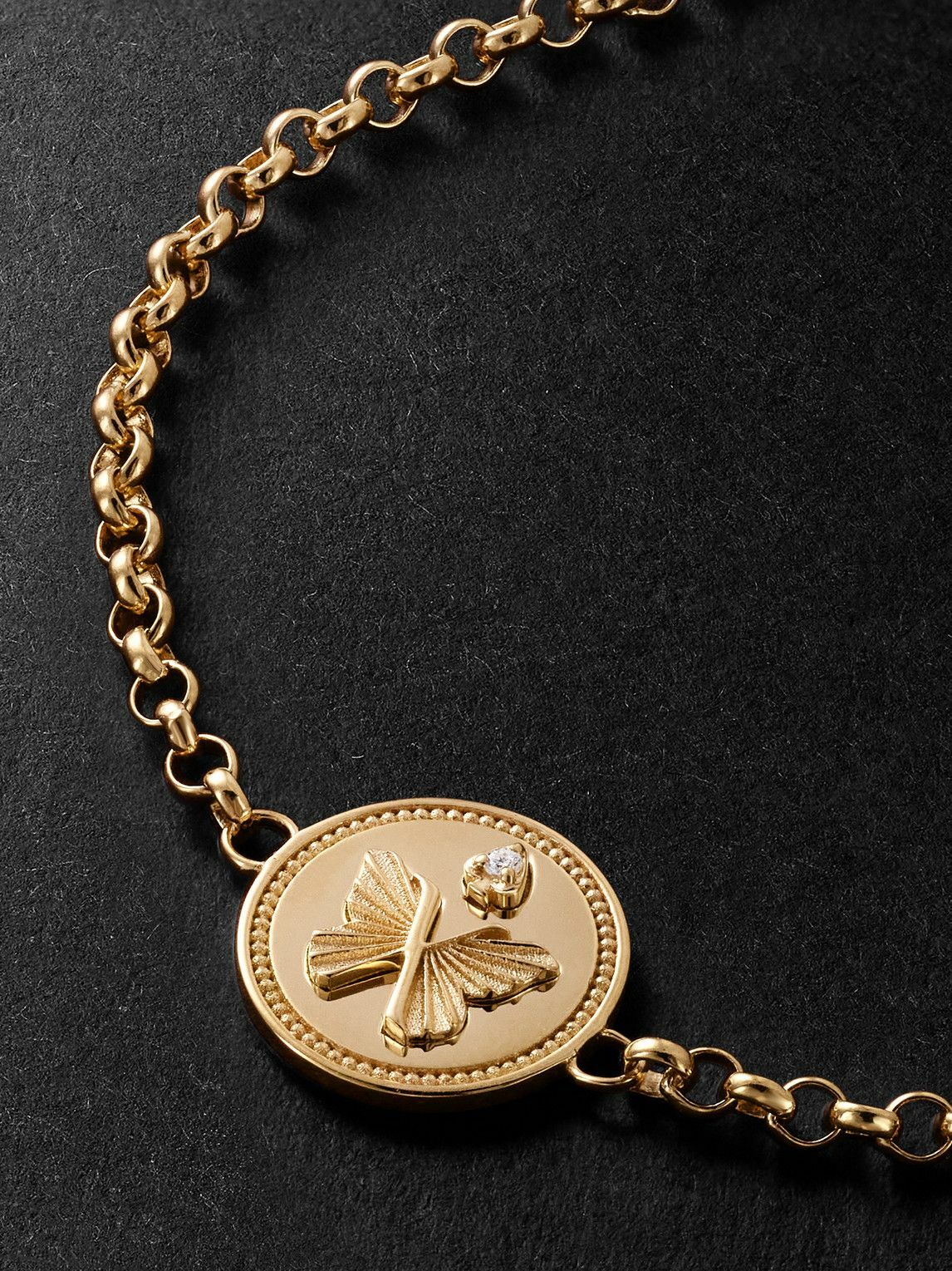 Foundrae - Reverie Stationary 18-Karat Gold Diamond Bracelet - Gold