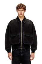 Diesel Jacket in denim - Denim Jackets - Unisex - Black