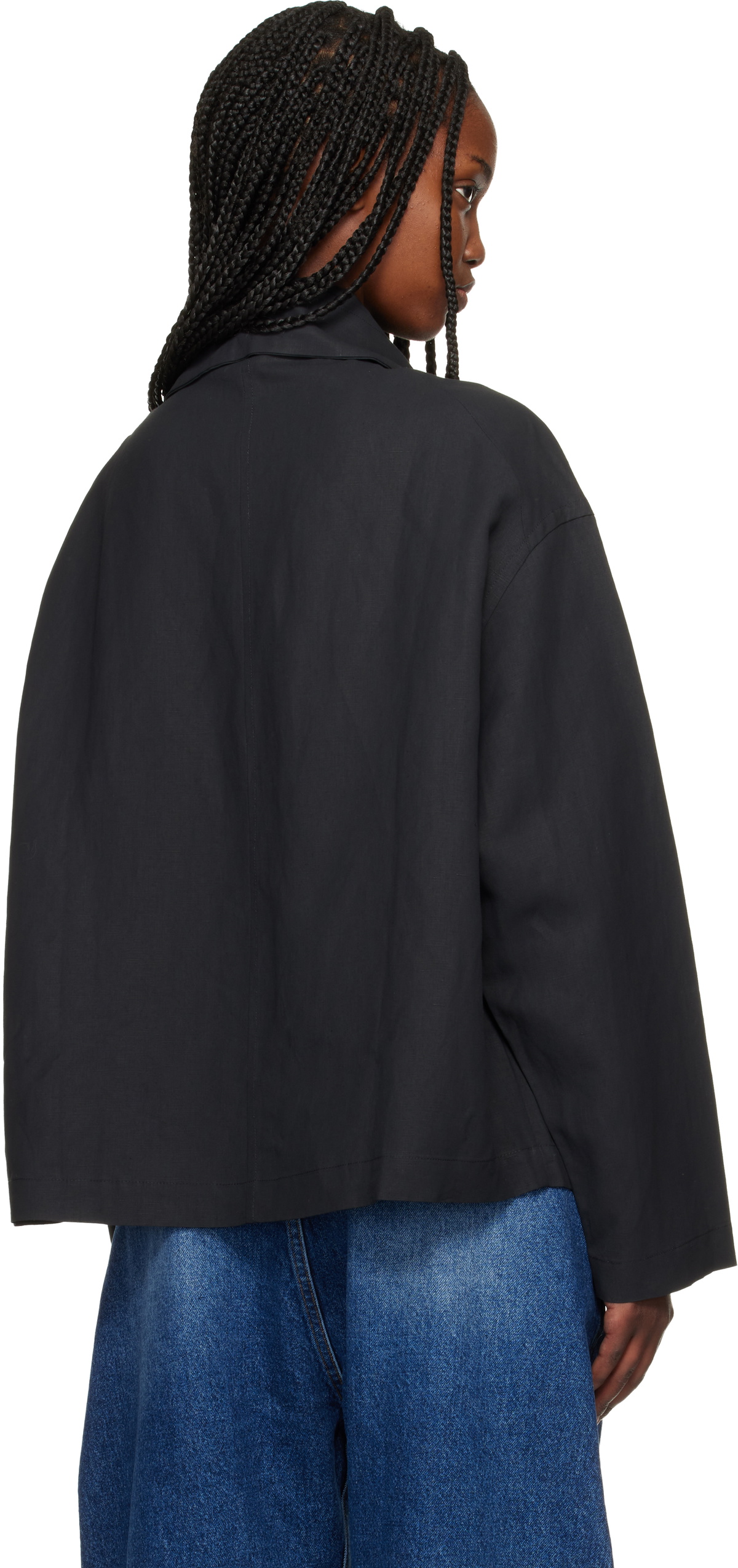 Studio Nicholson Black Colt Blouse