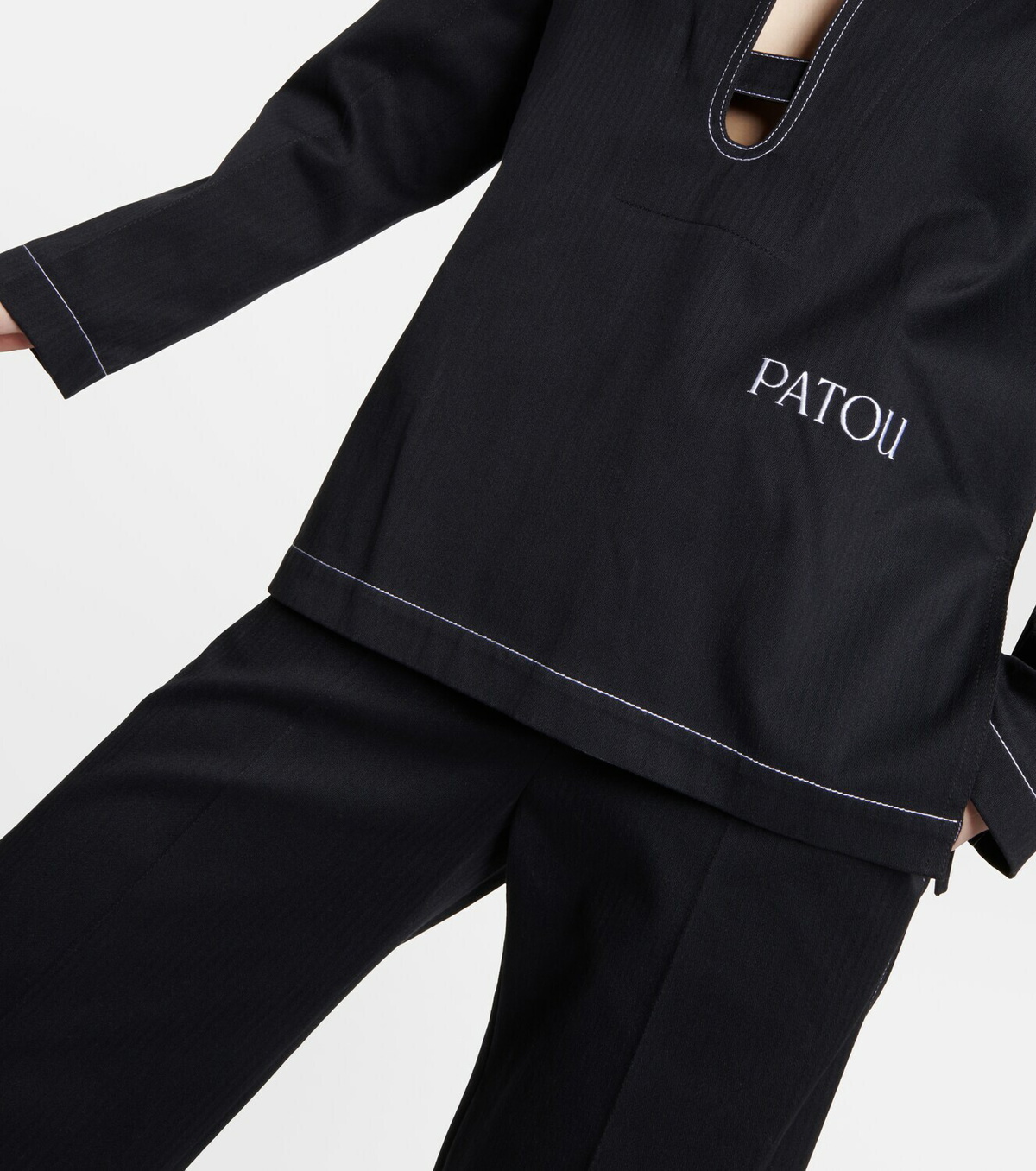 Patou Logo cotton top