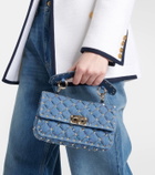 Valentino Garavani Rockstud Spike Small denim shoulder bag