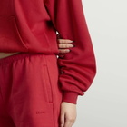 SKIMS Women's Cotton Fleece Classic Zip Up Hoodie in Washed Red