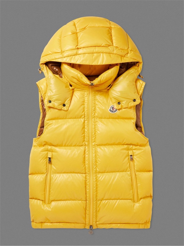 Photo: Moncler - Bormes Quilted Nylon Down Hooded Gilet - Yellow