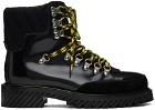 Off-White Black Gstaad Lace-Up Boots