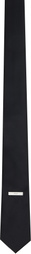 C2H4 Black Tagged Tie