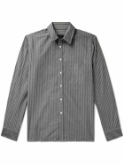 Nili Lotan - Finn Striped Cotton-Poplin Shirt - Black