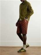 ERL - Straight-Leg Floral-Print Cotton-Corduroy Bermuda Shorts - Red
