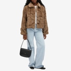 Meotine Women's Kelly Faux Fur Jacket in Light Brown