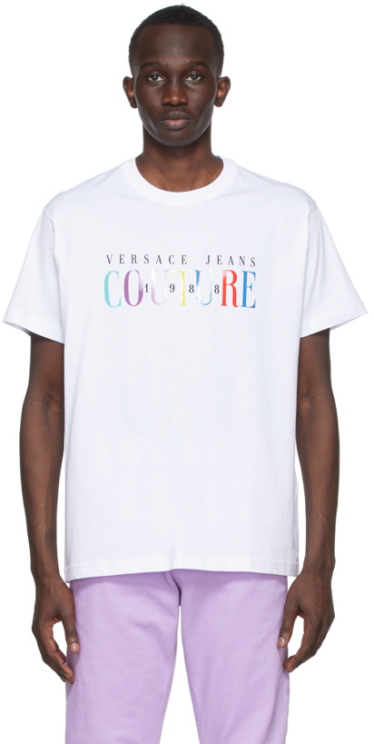 Photo: Versace Jeans Couture White Iconic Logo T-Shirt