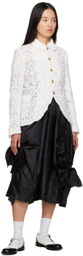 Comme des Garçons Comme des Garçons White Floral Jacket