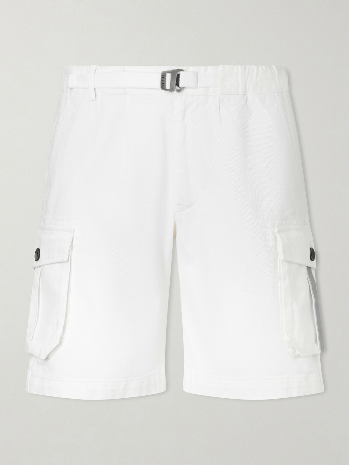 SEASE - Straight-Leg Cotton-Twill Shorts - White