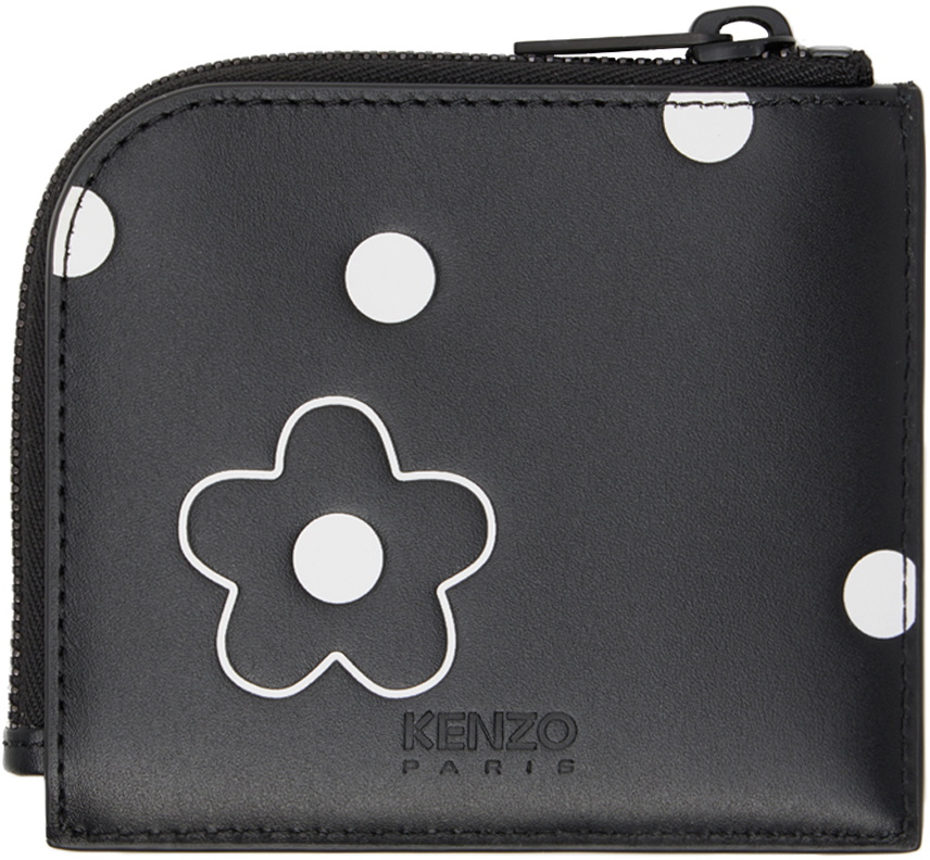 Kenzo Black Polka Dot Wallet Kenzo