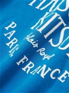 Maison Kitsuné - Palais Royal Logo-Print Cotton-Jersey Sweatshirt - Blue